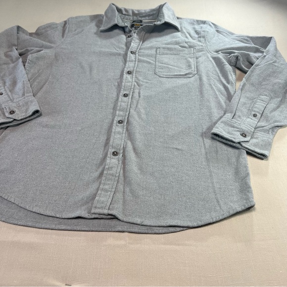 Lee Men’s XL Soft Stretch Thick Button-Down Shirt Gray Regular Fit Cotton Blend - Picture 11 of 11
